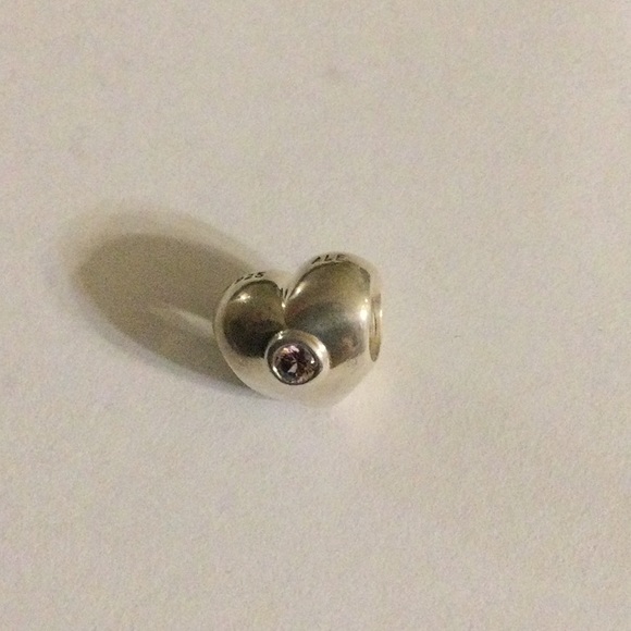 Pandora Sterling Silver Heart  pink Crystal NEW - Picture 3 of 3
